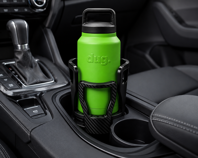 Car Cup Holder Expander for Large Water Bottles - Meet the Dug Dock