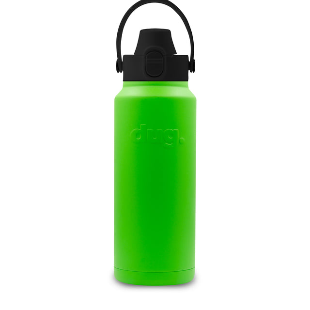 1.1L insulated drink bottle - Green dug