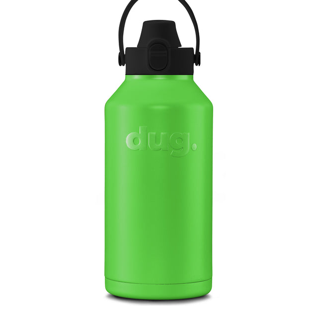 2L insulated drink bottle - Green dug
