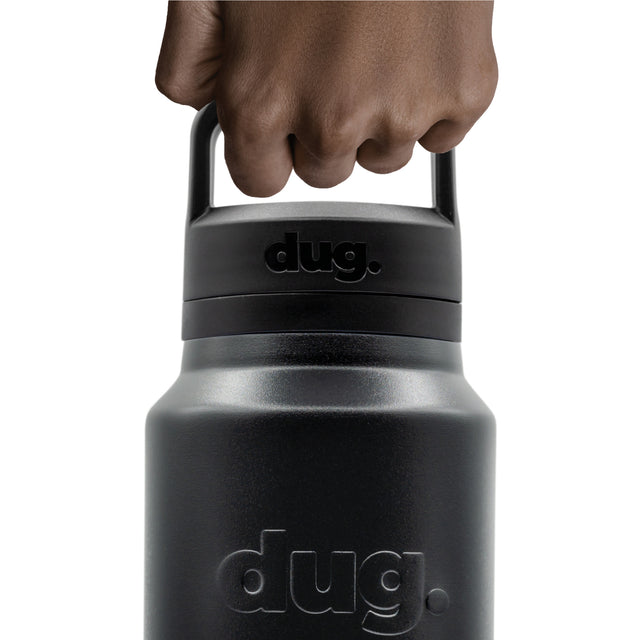 1.1L insulated drink bottle - Black dug