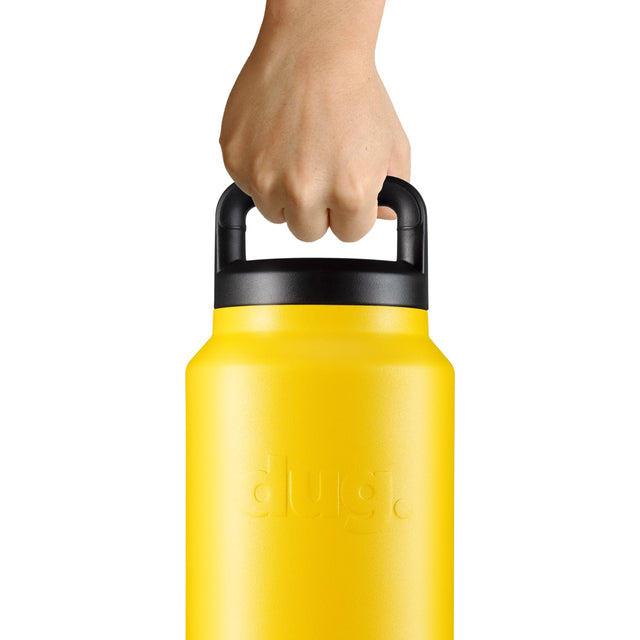 1.1L insulated drink bottle - Yellow Scorcher dug