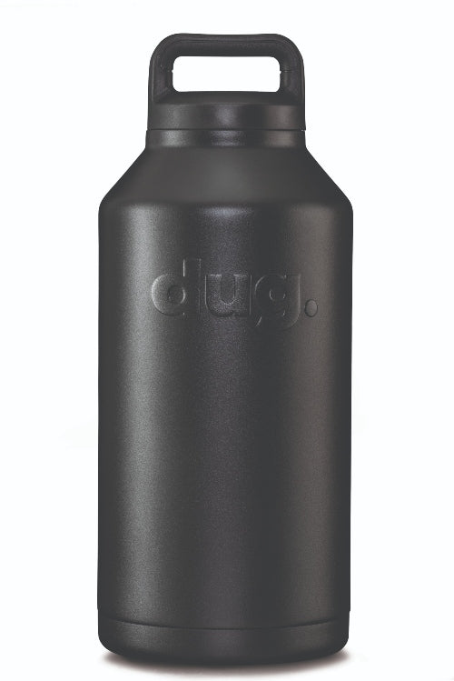 2L insulated water bottle - Black dug