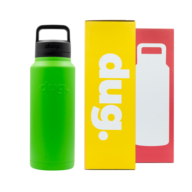 1L water bottle - dug lime green