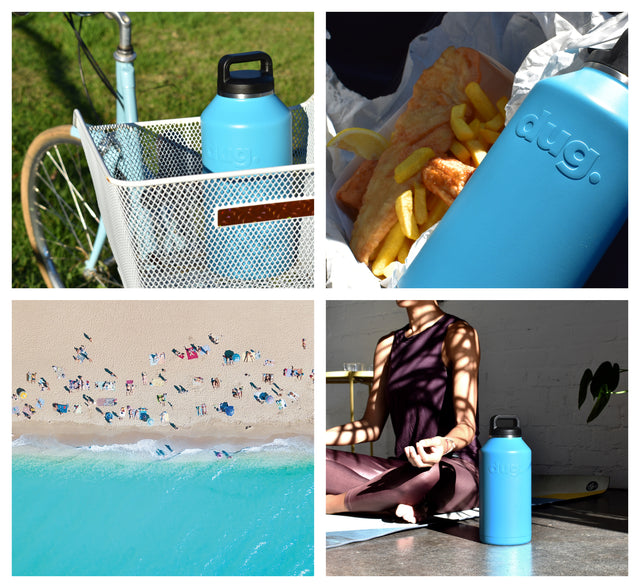 2L water bottle - Blue dug