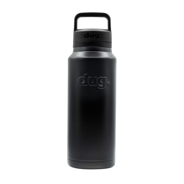 1.1L insulated drink bottle - Black dug