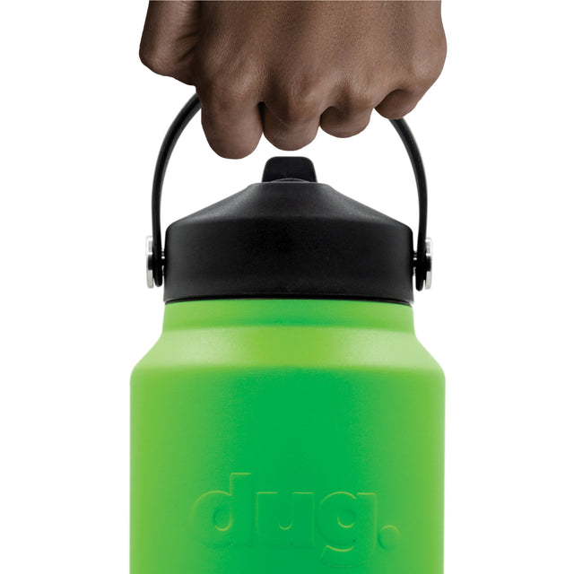 1.1L insulated drink bottle - Green dug