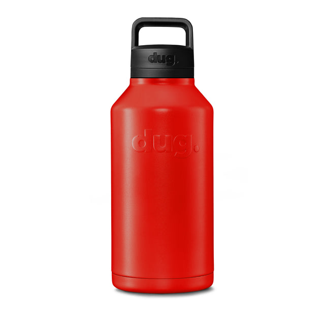 2L insulated drink bottle - Red dug