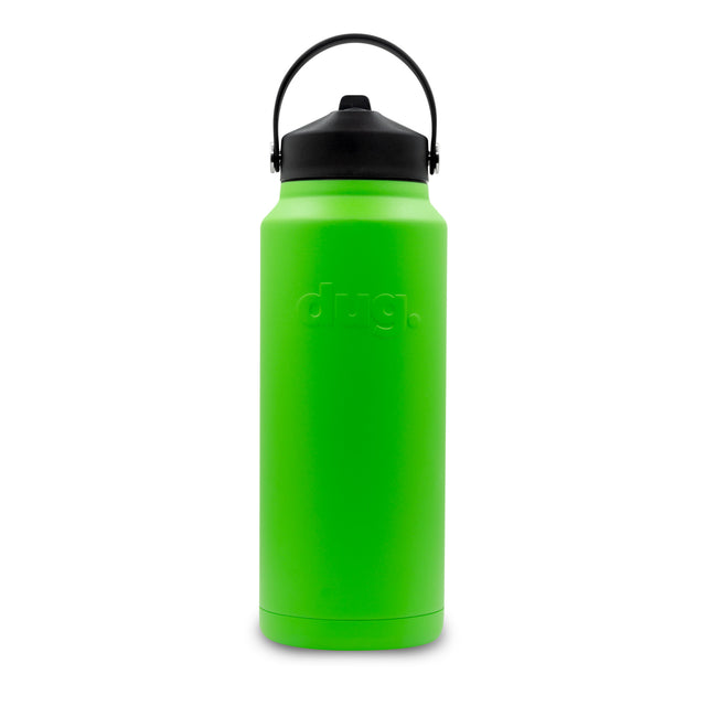 1.1L insulated drink bottle - Green dug