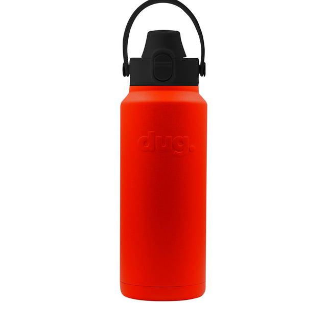 1.1L insulated drink bottle - Red dug