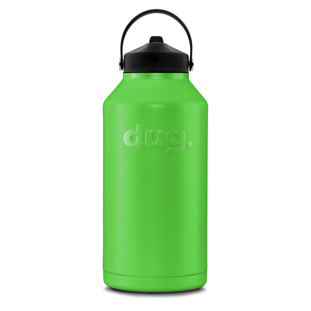 2L water bottle - Lime Green dug