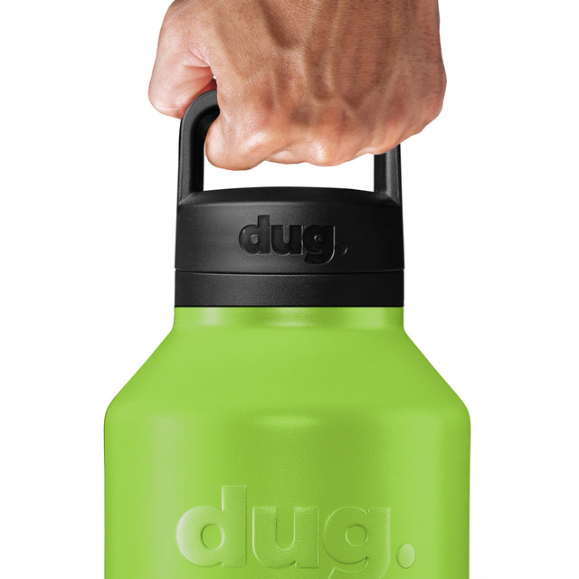 2L Pine Lime Green dug water bottle