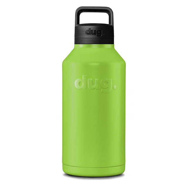 2L Pine Lime Green dug water bottle