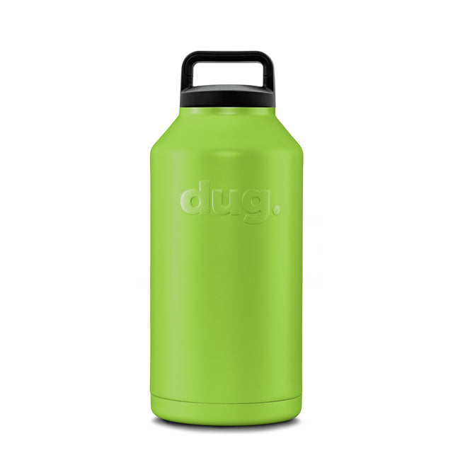 2L Pine Lime Green dug water bottle