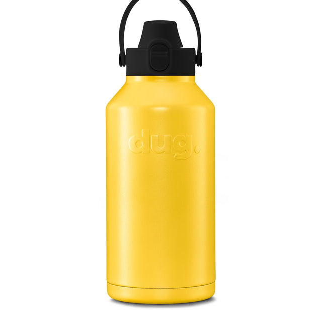 2L insulated drink bottle - Yellow Scorcher dug