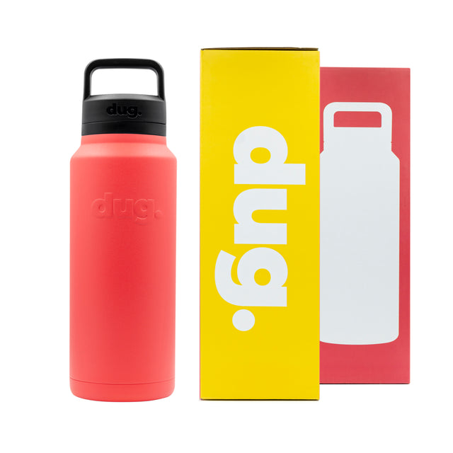 1.1L Pink Flamingo dug water bottle