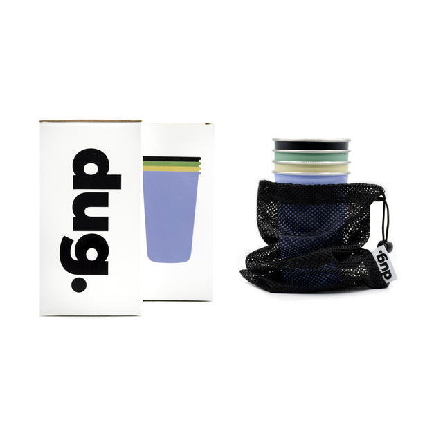 Reusable Retro dug 4pk cup set