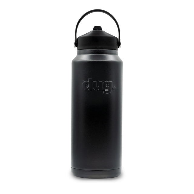 1L water bottle - black dug