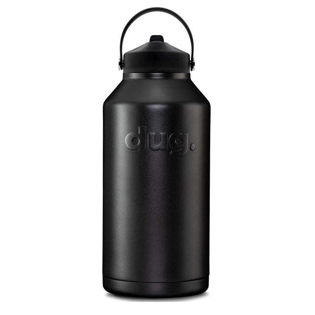 2L insulated water bottle - Black dug