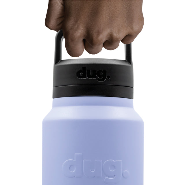 1L water bottle - purple dug