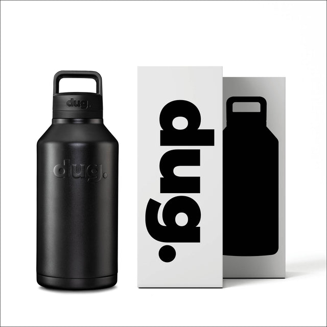 2L insulated water bottle - Black dug